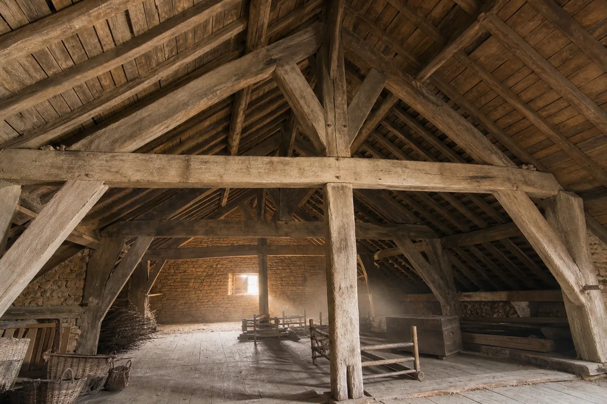 Charpentier à Bergerac : charpente en chêne et fermes anciennes