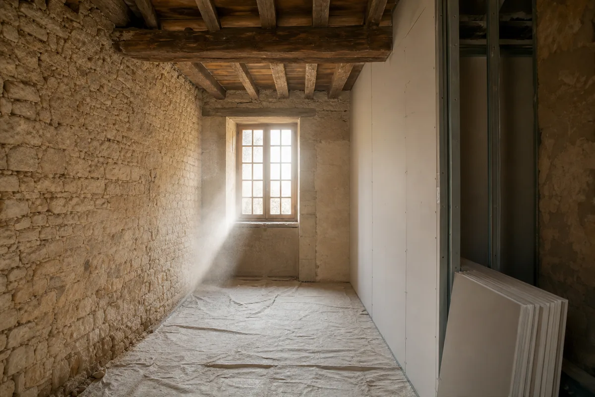 Plaquiste à Bergerac : lot, chantier et prix au mètre carré